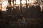 woman with Icelandic Horse