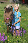 girl with Icelandic Horse