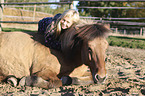 girl with Icelandic Horse