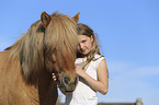 girl with Icelandic Horse