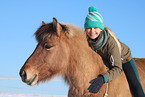rider on Icelandic horse