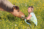 woman and Icelandic horse