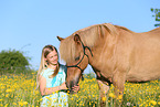 woman and Icelandic horse