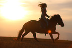 girl and Icelandic horse