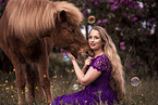 woman with Icelandic horse