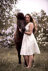 woman with Icelandic horse