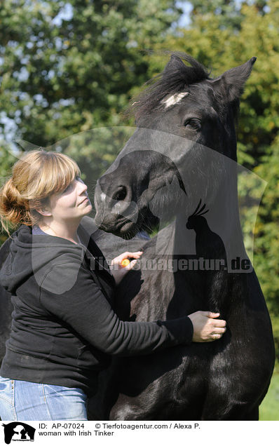 Frau mit Irish Tinker / woman with Irish Tinker / AP-07024