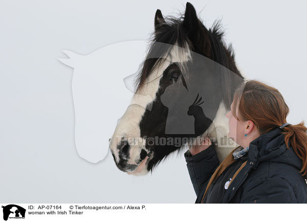 Frau mit Irish Tinker / woman with Irish Tinker / AP-07164
