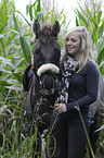 woman and Konik