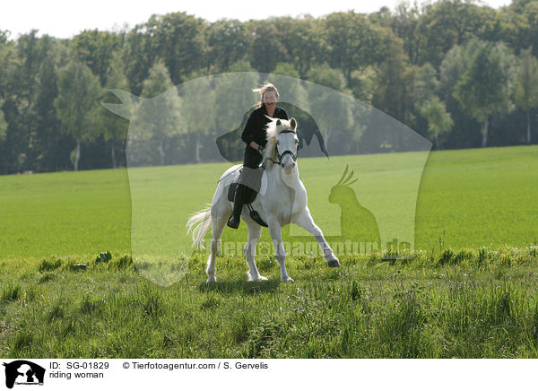 Freizeitreiten / riding woman / SG-01829