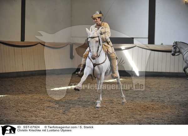 Christin Krischke mit Lusitano Ulysses / Christin Krischke mit Lusitano Ulysses / SST-07924