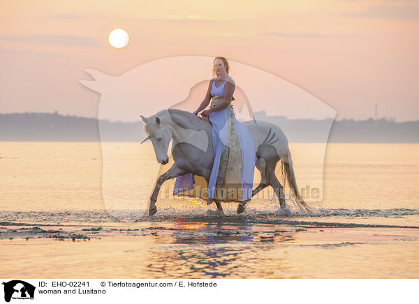 Frau und Lusitano / woman and Lusitano / EHO-02241