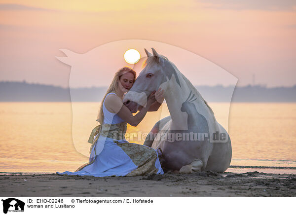 Frau und Lusitano / woman and Lusitano / EHO-02246