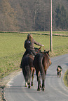 riding woman