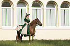 Lusitano with woman