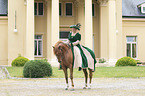 Lusitano with woman
