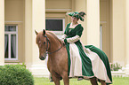 Lusitano with woman