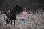 woman with Lusitano