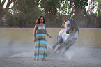 woman with Lusitano