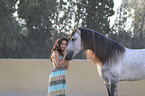 woman with Lusitano