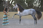 woman with Lusitano