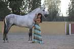 woman with Lusitano