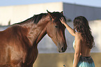 woman with Lusitano