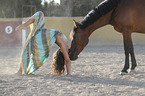 woman with Lusitano