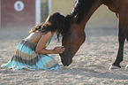 woman with Lusitano