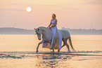 woman and Lusitano