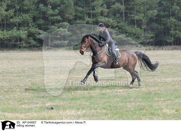 Ausritt zu Pferd / riding woman / AP-04897