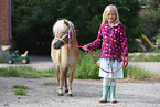 girl and Mini Shetland Pony