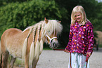 girl and Mini Shetland Pony