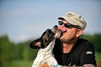 man and mongrel