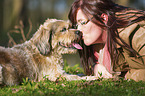 woman with Mongrel