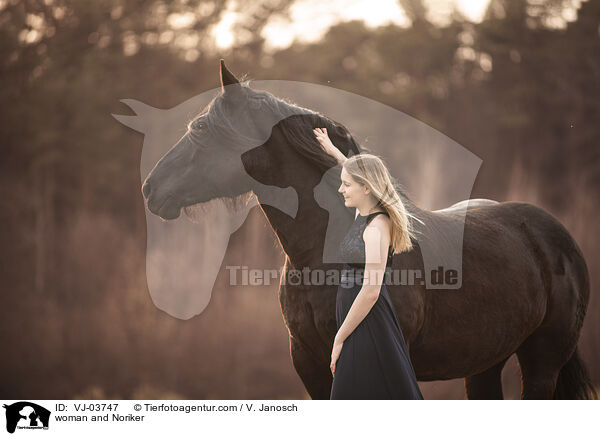 woman and Noriker / VJ-03747