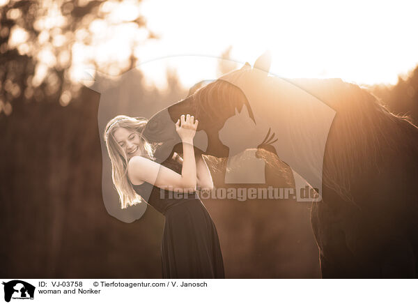 woman and Noriker / VJ-03758
