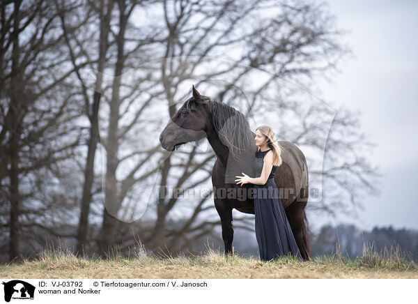 woman and Noriker / VJ-03792