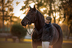Noriker Horse with Woman