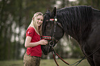 woman with Noriker Horse