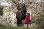 woman with Noriker Horse