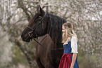woman with Noriker Horse