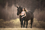 woman and Noriker