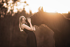 woman and Noriker
