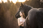 woman and Noriker