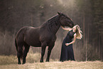 woman and Noriker
