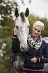 woman and Oldenburg Horse
