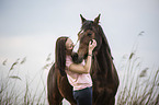 Oldenburg Horse with a woman