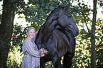 woman and Oldenburg Horse