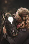 woman and foal